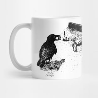 Urban Wildlife - Crow and Cat Mug